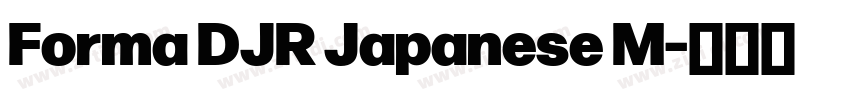 Forma DJR Japanese M字体转换
